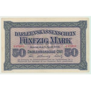 Kowno 50 marek 1918, ser. C