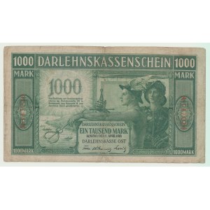 Kowno 1000 marek 1918, ser. A, 6 cyfr