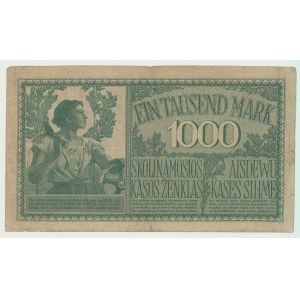 Kowno 1000 marek 1918, ser. A, 6 cyfr