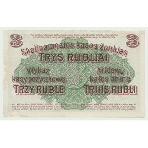 Poznań 3 ruble 1916, ''...nabywa'', ser. L