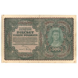 500 marek polskich 1919, II Serja B (Miłczak 28b1)