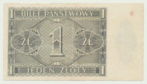 1 gold 1938 Chrobry, ser. P, rare single letter