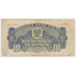 10 złotych 1944 ...owym, ser. AK