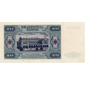 20 Zloty 1948, Serie. B, selten