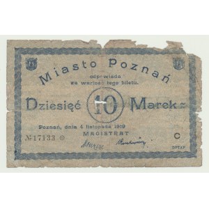 Poznan, 10 marks 1919