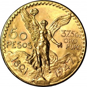 Meksyk, 50 pesos 1947, mennicze