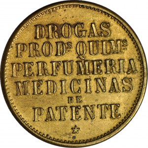 Mexico, Carlos Felix, De La Palma drugstore token early 20th century.