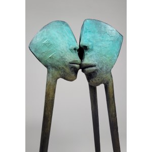 D.Z., Kiss (large bronze, height 39 cm)