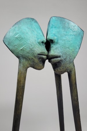 D.Z., Pocałunek (duży brąz, wys. 39 cm)
