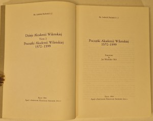 PIECHNIK Ludwik - KINDNESS OF THE WILNA ACADEMY Svazek I a IV