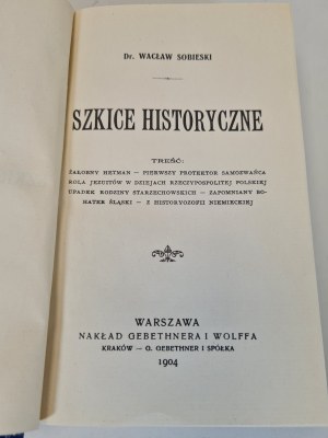 SOBIESKI Wacław - HISTORICAL SCRIPTURES