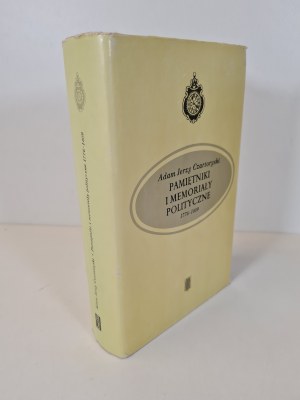 CZARTORYSKI Adam Jerzy - PAMIĘTNIKI I MEMORIAŁY POLITYCZNE 1776-1809 Wydanie 1