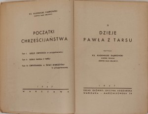 DĄBROWSKI Eugeniusz - DZIEJE PAWŁA Z TARSU Wyd. 1947