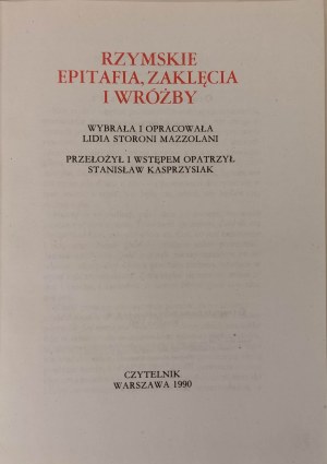 EPITAPHIE ROMAINE, REVENDICATIONS ET FÊTES Edition 1