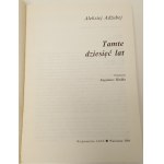 ADZHUBY Alexey - QUESTI DIECI ANNI Edizione 1