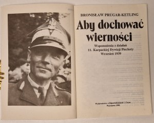 PRUGAR-KETLING Bronisław - ABY DOCHOWAĆ WIERNOŚCI Wydanie 1
