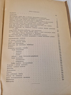 SGH - DIARY OF THE THIRTIETH ANNIVERSARY OF THE SCHOOL OF COMMERCE IN WARSAW 1906-1936