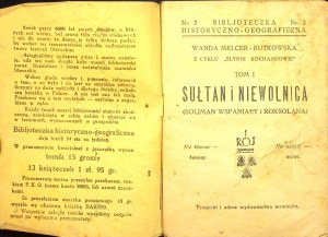 MELCER-RUTKOWSKA Wanda - SULEJMAN AND THE UNSOLVED SULEJMAN AND ROKSOLANA