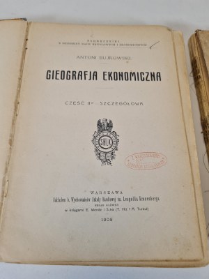 SUJKOWSKI Antoni - [GEOGRAPHIE]GIEOGRAPHIE EKONOMICZNA CZ. I-II Wyd. 1907