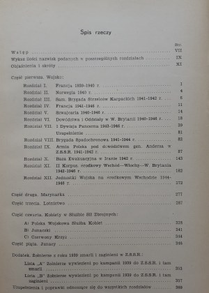 ZOZNAM PADLÝCH A ZOSNULÝCH VOJAKOV POĽSKÝCH OZBROJENÝCH SÍL V ZAHRANIČÍ 1939-1946