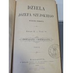 SZUJSKI Józef - DZIEŁA Serya II. - Svazek VI. POVÍDKY A DISERTACE.1886