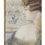Jan MAZURKIEWICZ (1886-1978), Bildnis einer Frau mit Pfauenfedern (1930)