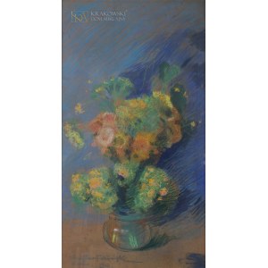 Stanisław FABIJAŃSKI (1865-1947), Blumenstrauß aus Feldblumen (1912)