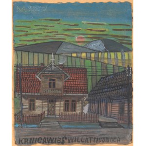 NIKIFOR Krynicki (1895-1968), Krynica by Night.