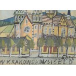 NIKIFOR Krynicki (1895-1968), Kostol s rozetou