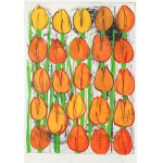 Edward DWURNIK (1943-2018), Orange Tulips.