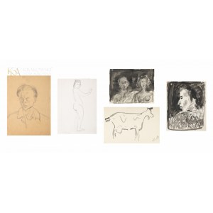 Jerzy PANEK (1918-2001), Set of Five Drawings.
