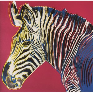 Andy Warhol, Zebra, litografia, seria Zagrożone gatunki