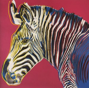 Andy Warhol, Zebra, litografia, seria 