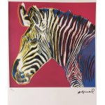 Andy Warhol, Zebra, litografia, séria Ohrozené druhy