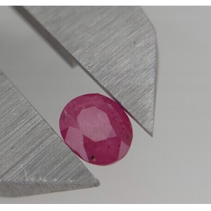 POŽADOVANÁ CENA 25% Z OCENĚNÍ PŘÍRODNÍ RUBÍN 0,75 CT OCENĚNÍ.1230USD$