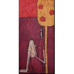 Małgorzata Stępniak - Zamyślona 100x50 cm