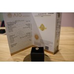 Pierścionek z żółtego złota 14k z naturalnymi diamentami 0,61 ct. CERTYFIKAT AIG