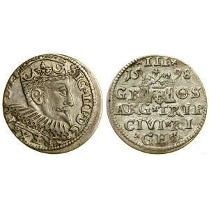 Polska, trojak, 1598, Ryga