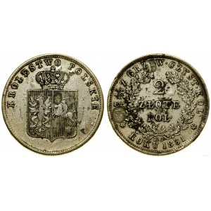 Polska, 2 złote, 1831, Warszawa