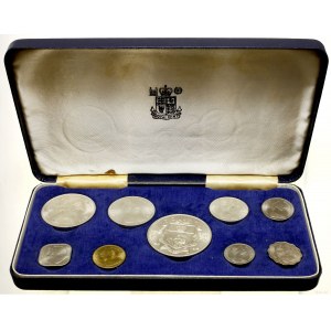 Bahamas, set of 9 coins, 1966, London
