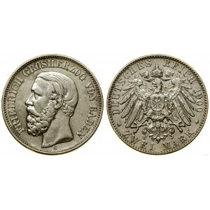 Germany, 2 marks, 1900 G, Karlsruhe