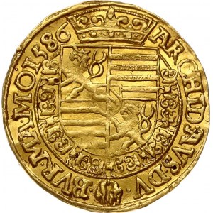 Austria Bohemia Ducat 1586 Prague