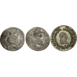 6 Kreuzer 1689 & 20 Kreuzer 1805B Lot of 3 Coins