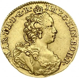 Austrian Netherlands 1/2 Souverain D'or 1750 R Brugge