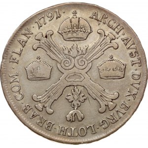 Austrian Netherlands 1/2 Taler 1791 H
