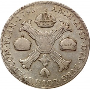 Austrian Netherlands Taler 1792 M