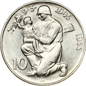 Czechoslovakia 10 Korun 1955 Liberation 10 Years