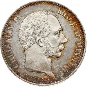 Denmark 2 Kroner 1899 HC/VBP