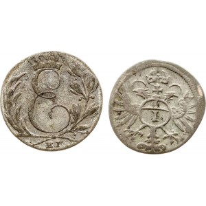 Regensburg 1 Kreuzer 1645 & Saxe-Coburg and Gotha 1830 EK L Lot of 2 coins