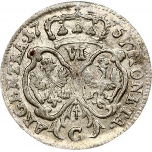 Prussia 6 Groscher 1757 C